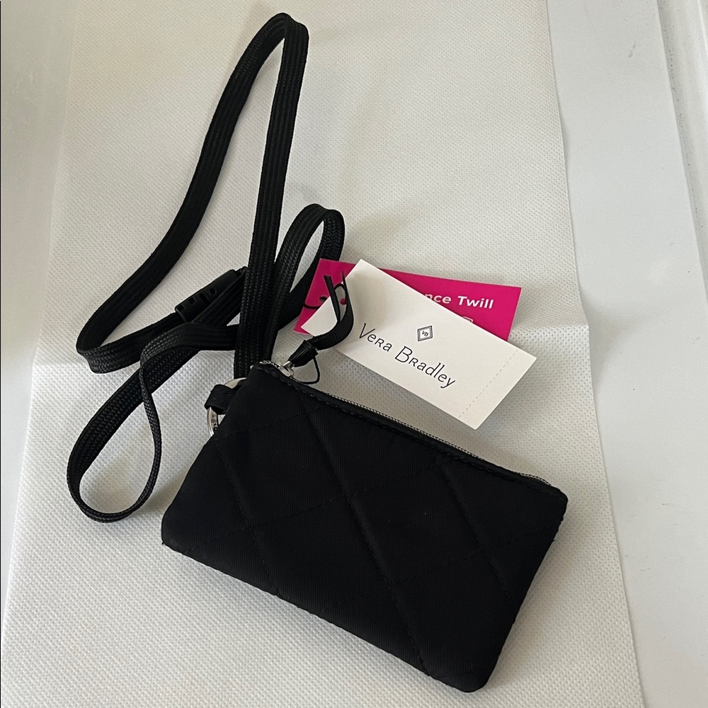 Vera Bradley Performance Twill Iconic Zip ID & Lanyard